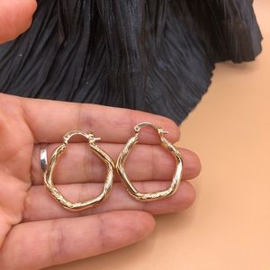 Small hoops gold plated jewelry